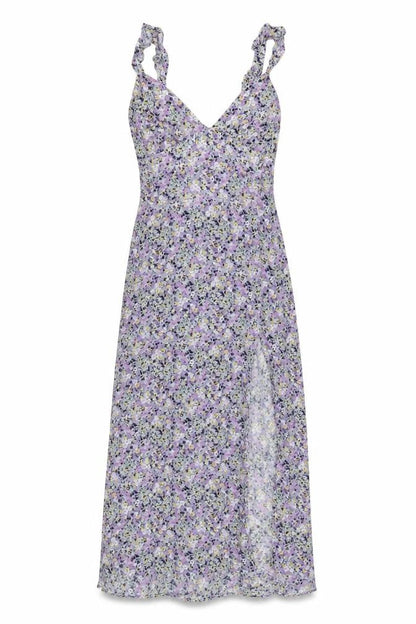 Zara Women Multicoloured Floral Maxi Dress UK 12 V-Neck Smocked