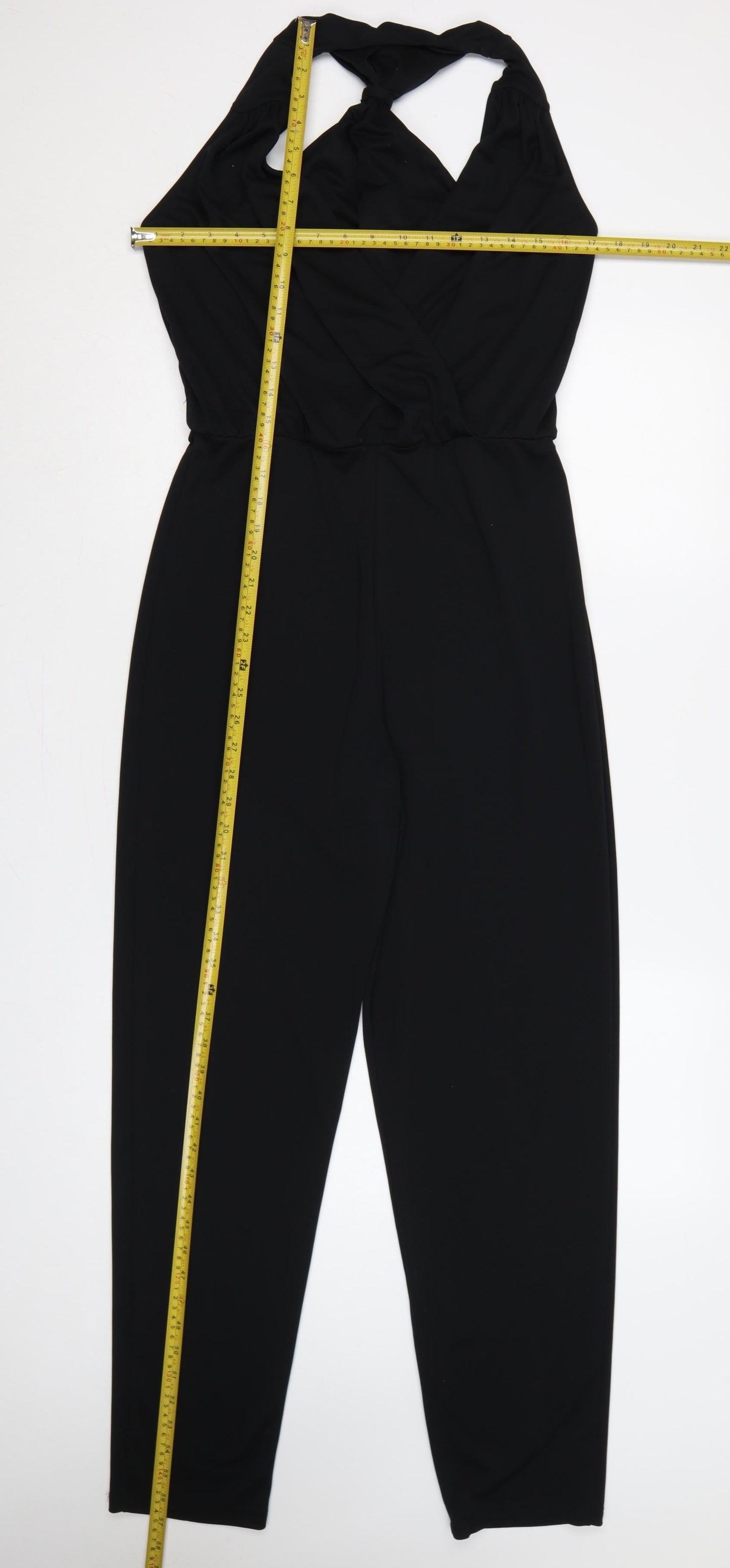 Oasis Women’s Black S Halter Backless Wide-Leg Jumpsuit