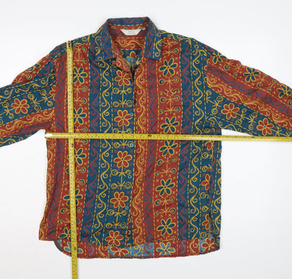 Next Women’s Multicoloured S Bohemian Floral Button-Up Blouse