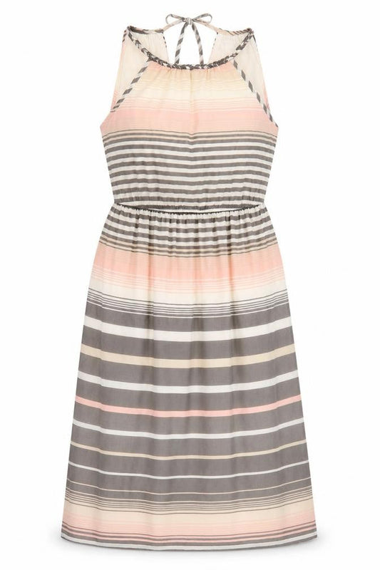 Apricot Women Multicoloured UK 12 Maxi Halter Striped Tie-Back Dress