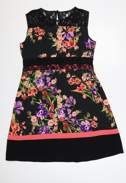 Precis Petite Women’s Multicoloured UK 16 Floral Fit & Flare Lace Dress