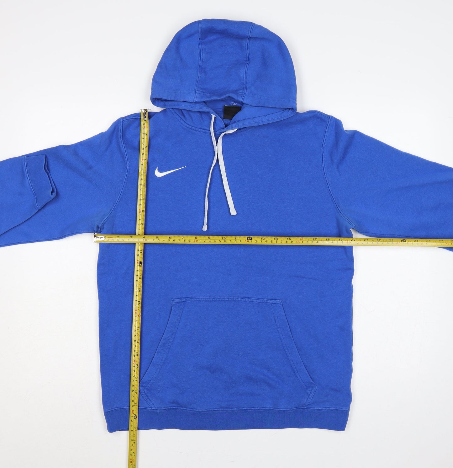Nike Men’s Blue M Pullover Hoodie Logo Drawstring Pocket