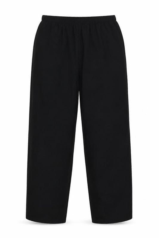 Orvis Women’s Black L Stretch Elastic Waist Straight Trousers