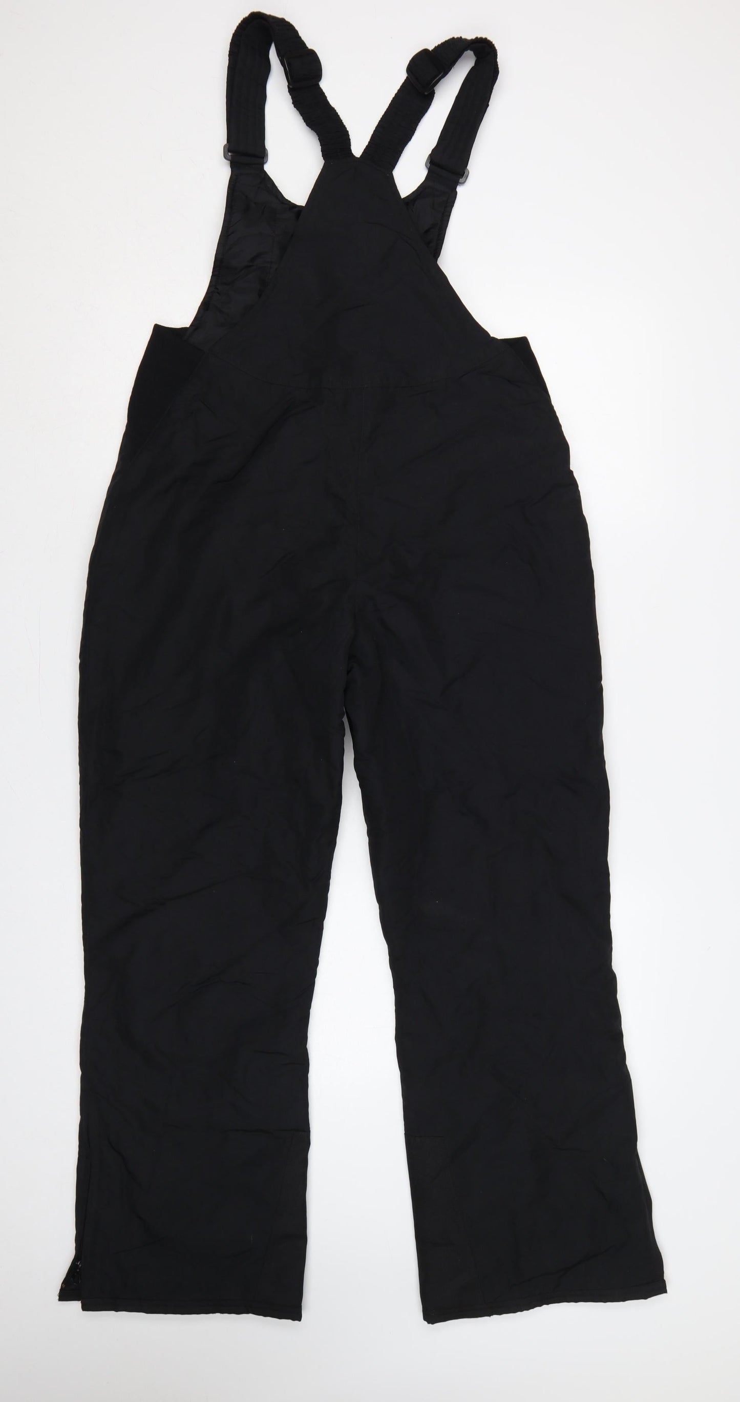 Slalom Women's Black Size 8 Insulated Snow Pants Ski Bib Trousers