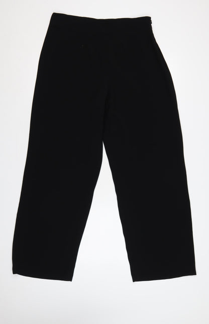 Betty Barclay Women Black UK 16 High Waist Wide-Leg Dress Trousers