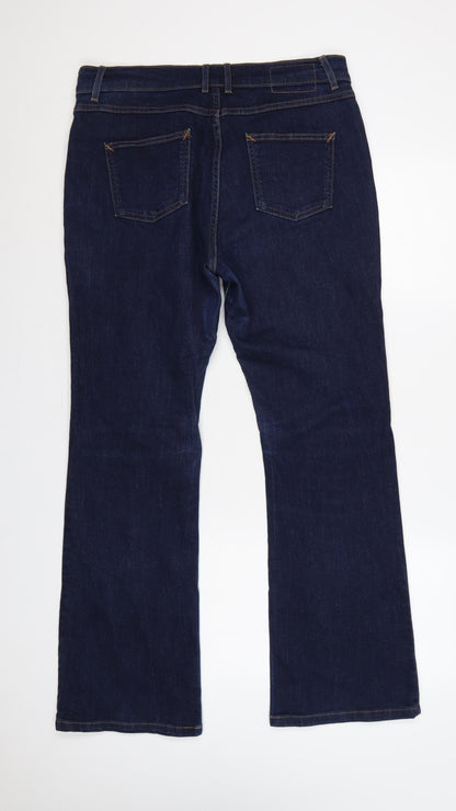 Marks & Spencer Women’s Blue UK 14 Bootcut Stretch Jeans