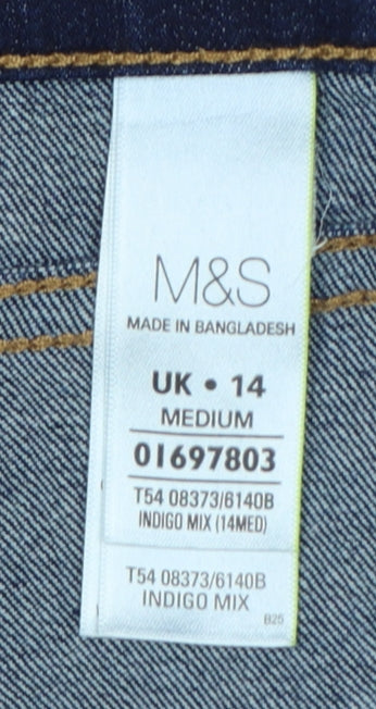 Marks & Spencer Women’s Blue UK 14 Bootcut Stretch Jeans