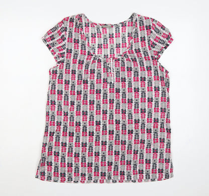 Trespass Women Multicoloured XL Floral Cotton Tunic Blouse