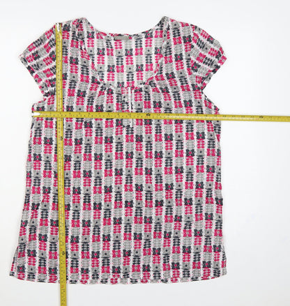 Trespass Women Multicoloured XL Floral Cotton Tunic Blouse