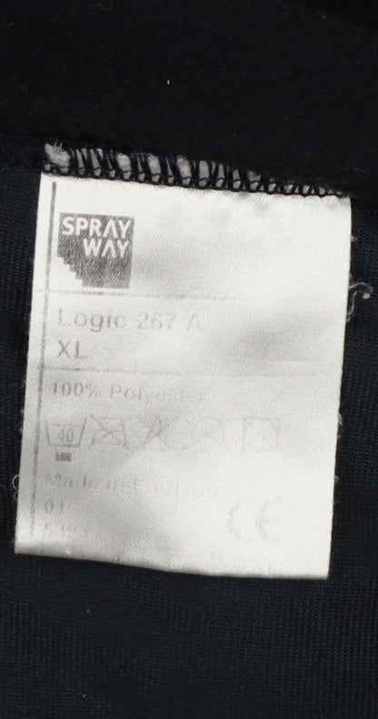 Sprayway Men's Black XL Fleece Full Zip Outdoor Basic Jacket