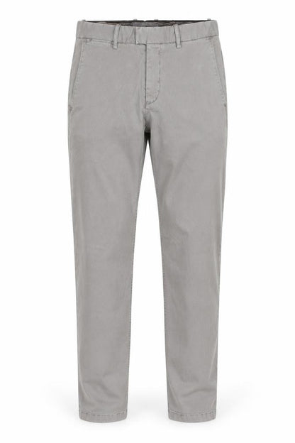 Mango Man Smart Men's Grey Cargo Trousers W32 Cotton Stretch Zip Pockets