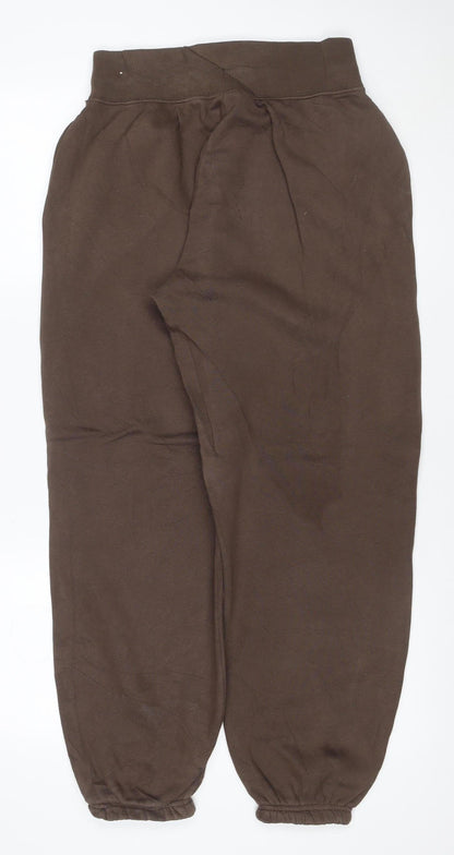 Nike Women Brown XS Jogger Sweatpants Drawstring Logo
