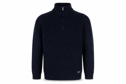 Broken Standard Men’s Black S 1/4 Zip High Neck Knit Pullover Jumper