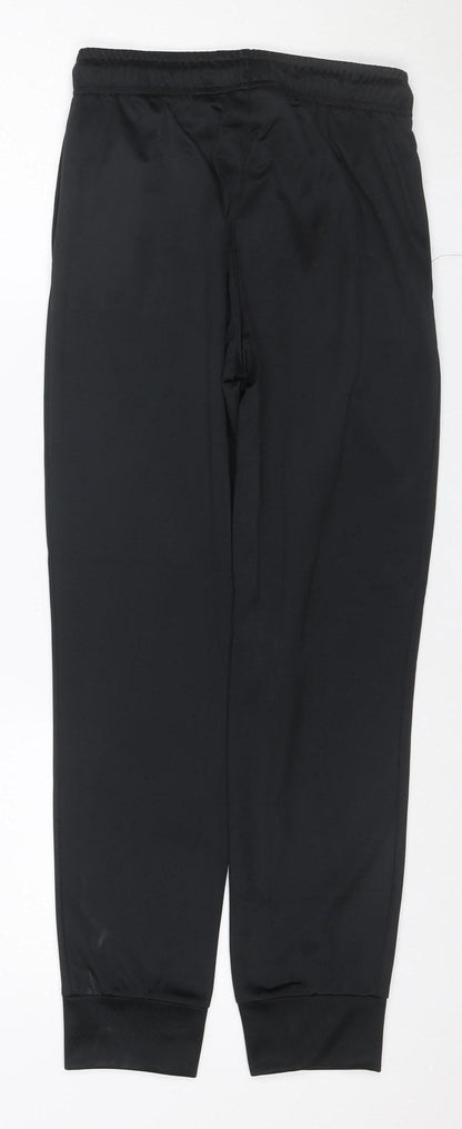 Back view of Converse boys’ black 10-12 years jogger track pants drawstring
