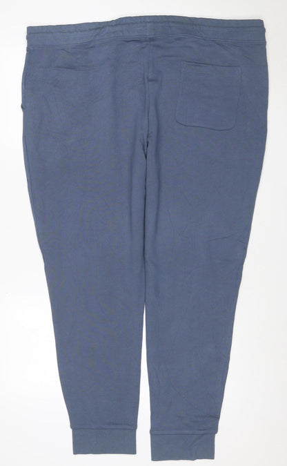 Marks & Spencer Men Blue 3XL Jogger Sweatpants Cotton Drawstring