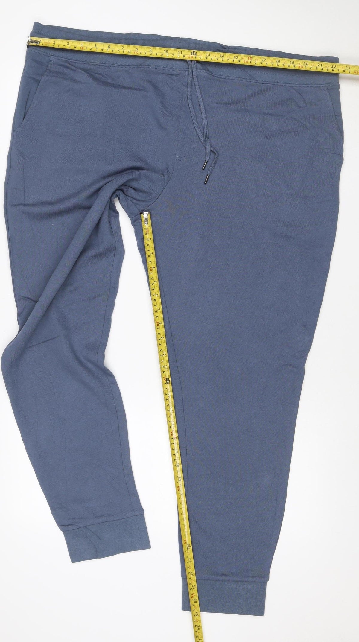 Marks & Spencer Men Blue 3XL Jogger Sweatpants Cotton Drawstring