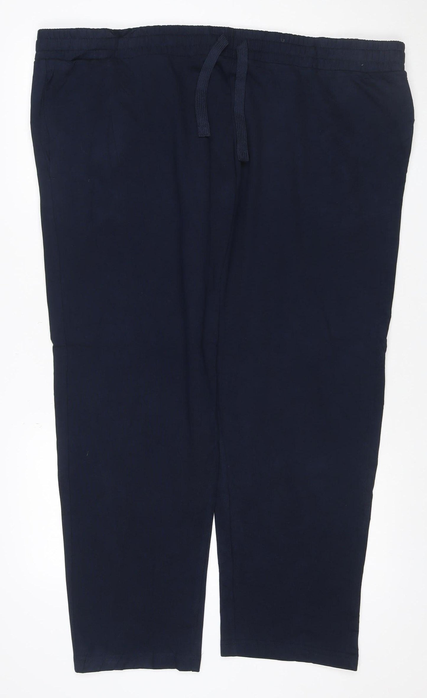 Marks & Spencer Men's Navy 3XL Short Regular Fit Drawstring Sweatpants