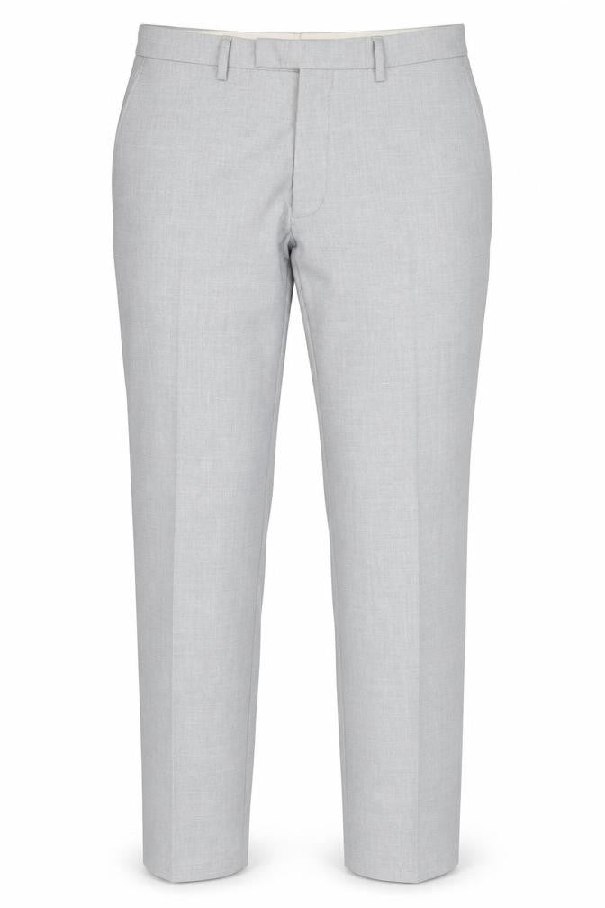 Marks & Spencer Men Grey 34 Regular Skinny Dress Trousers Stretch