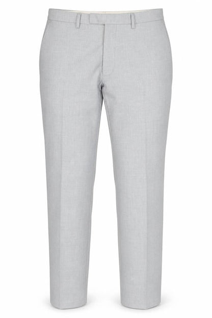 Marks & Spencer Men Grey 34 Regular Skinny Dress Trousers Stretch