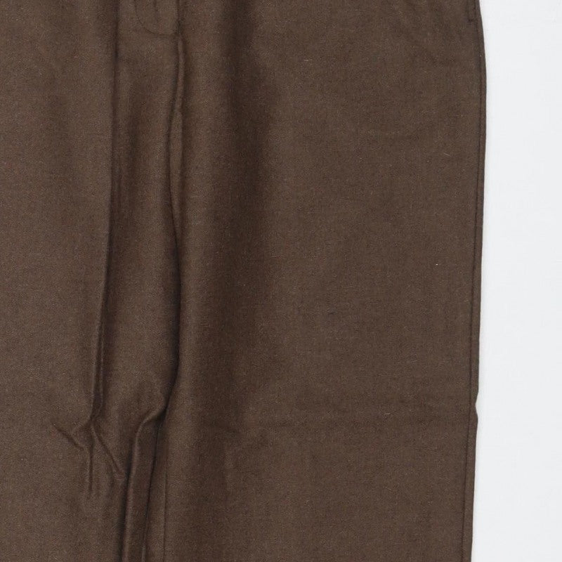 House of Bruar Women’s Brown Size 12 Classic Straight Dress Trousers