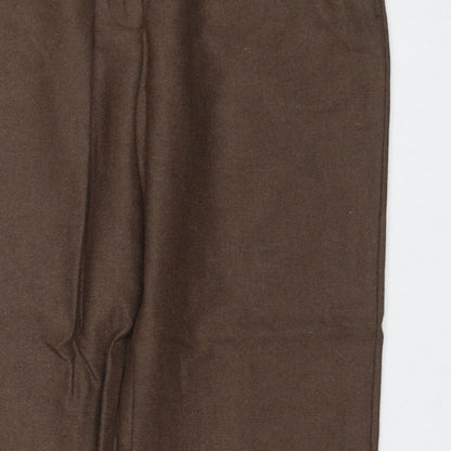 House of Bruar Women’s Brown Size 12 Classic Straight Dress Trousers