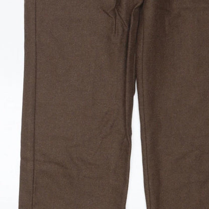 House of Bruar Women’s Brown Size 12 Classic Straight Dress Trousers