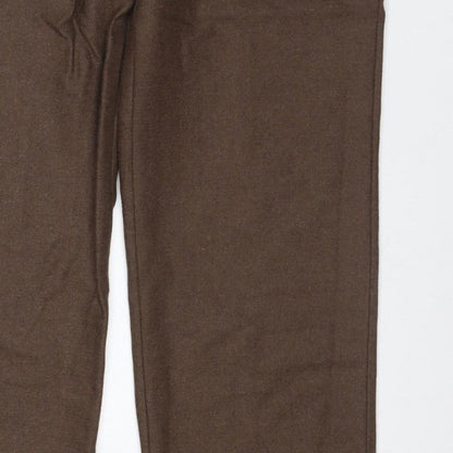 House of Bruar Women’s Brown Size 12 Classic Straight Dress Trousers