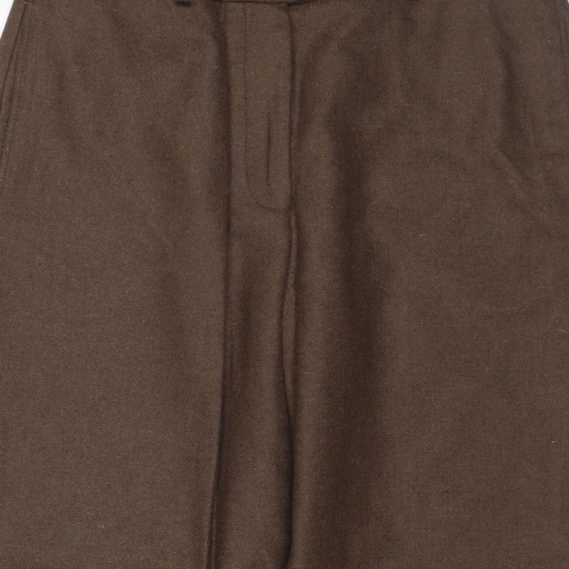 House of Bruar Women’s Brown Size 12 Classic Straight Dress Trousers