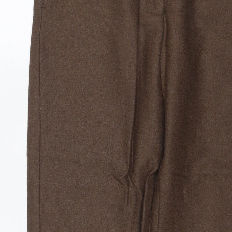 House of Bruar Women’s Brown Size 12 Classic Straight Dress Trousers