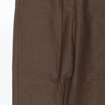 House of Bruar Women’s Brown Size 12 Classic Straight Dress Trousers