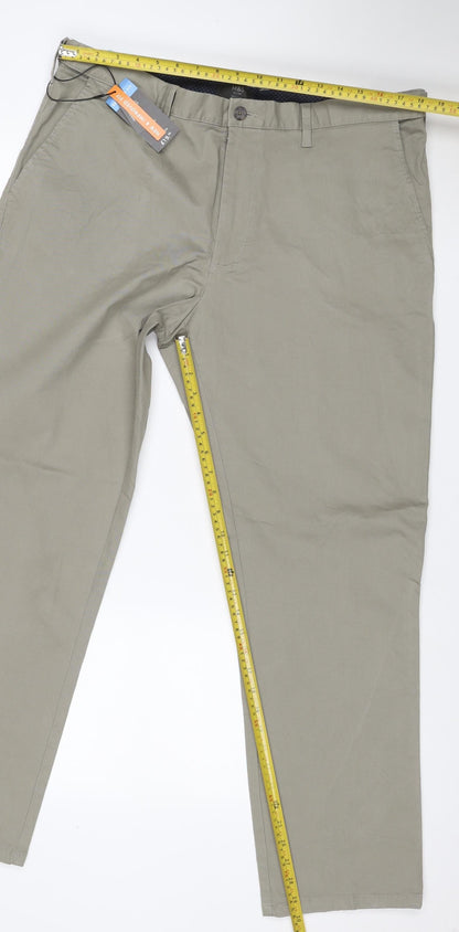 Marks and Spencer Men’s Beige Chino Trousers 40/31 Regular Fit New