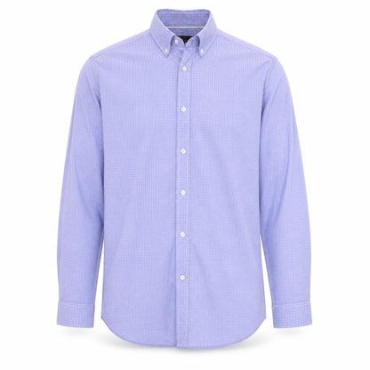 Ben Sherman Men’s Blue 16.5 Button-Down Long Sleeve Cotton Shirt