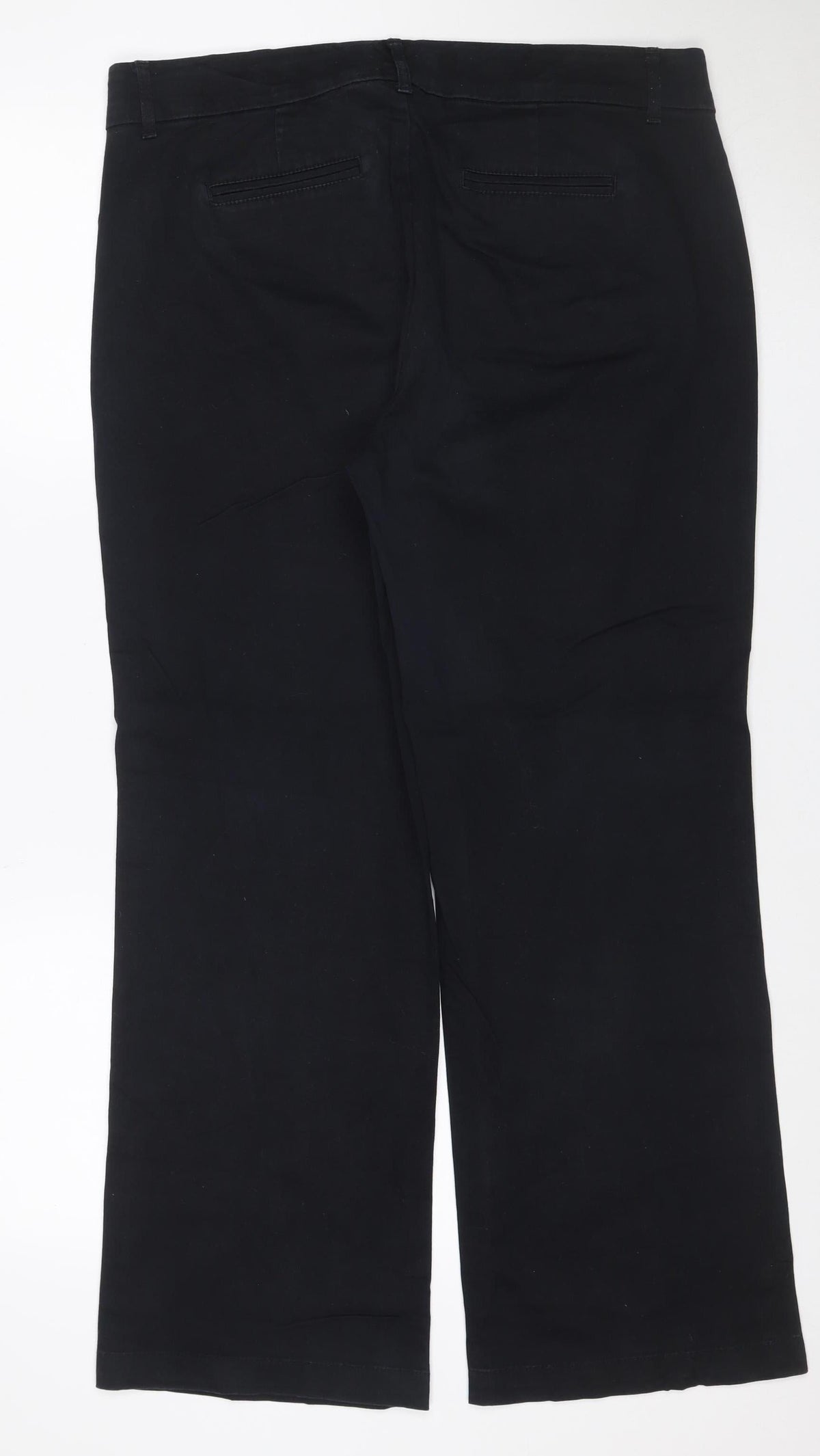 JM Collection Women’s Black Size 12 Straight Stretch Cotton Jeans