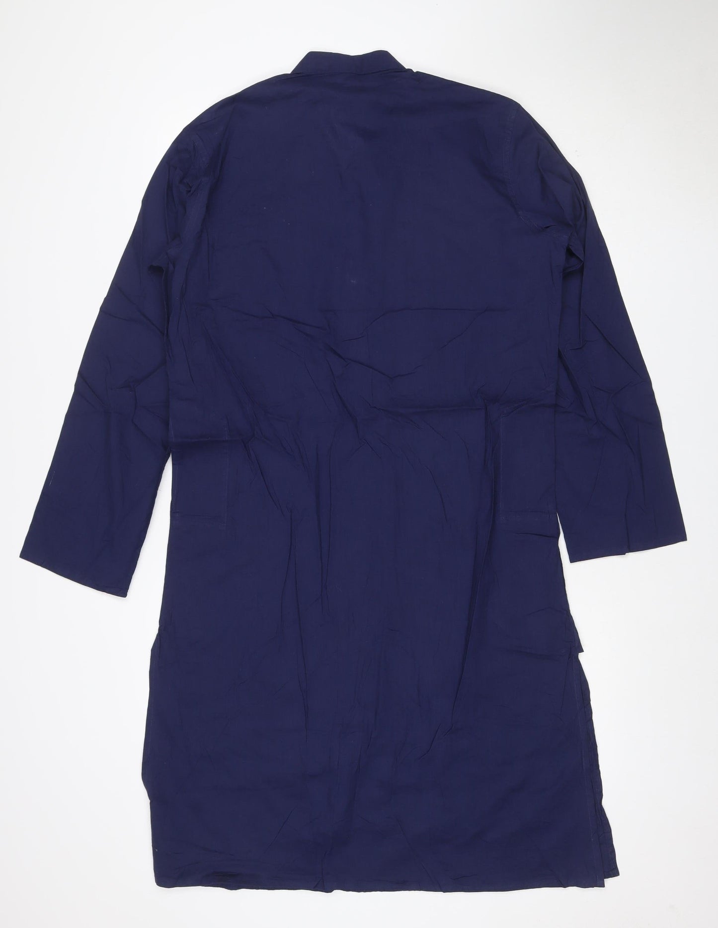 FatFace Women’s Blue Size 10 Cotton Collared Long Sleeve Shirt Dress