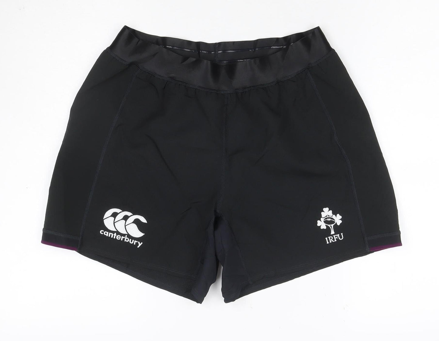Canterbury Mens Black Size 36 Rugby Compression Shorts IRFU Vodafone