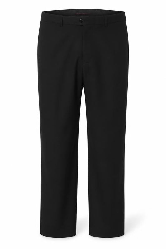 Next Men’s Black 30in Long Leg Flat Front Stretch Dress Trousers