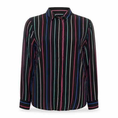 Mint Velvet Women’s Multicoloured Stripe Button-Up Shirt UK 14