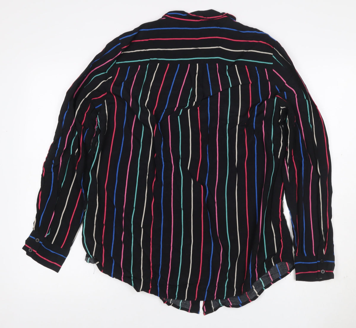 Mint Velvet Women’s Multicoloured Stripe Button-Up Shirt UK 14