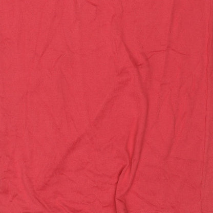 Peruvian Connection Women Red M Knit Straight Pencil Midi Skirt
