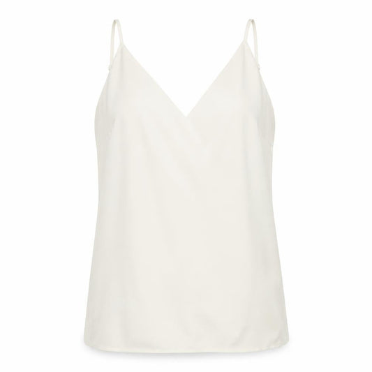 Dorothy Perkins Women Ivory Size 18 Camisole V-Neck Adjustable Strap Top