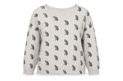 Dorothy Perkins Women’s Beige Size 20 Monkey Print Angora Knit Jumper