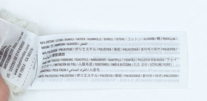 Hollister Men Black M Full Zip Sherpa Lined Logo Hoodie