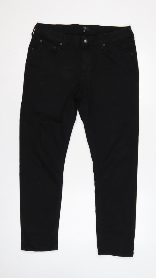 Back view of River Island Men’s Black 32/30 Skinny Slim Fit Jeans