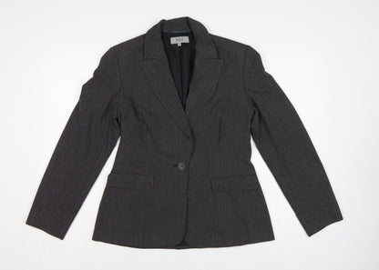 Marks and Spencer Women's Black Mix UK 12 Tailored Blazer
