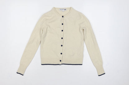 Ines de la Fressange Women Ivory XS Cashmere Button Cardigan