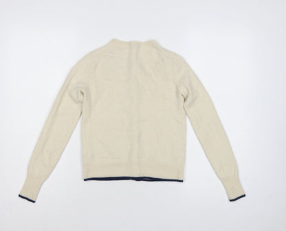 Ines de la Fressange Women Ivory XS Cashmere Button Cardigan