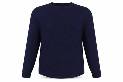Gap Men’s Blue XL Thermal Waffle Knit Long Sleeve Crew Neck T-Shirt