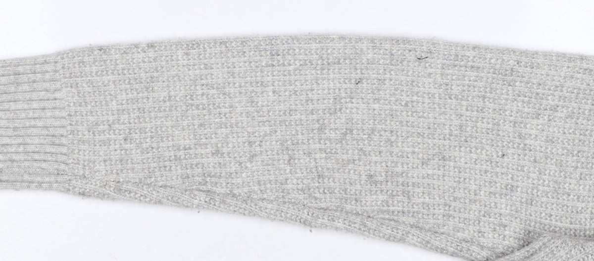 Marks & Spencer Women’s Grey UK 14 Roll Neck Rib Knit Pullover Jumper