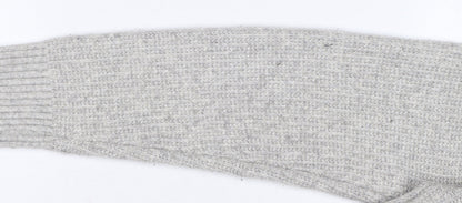 Marks & Spencer Women’s Grey UK 14 Roll Neck Rib Knit Pullover Jumper