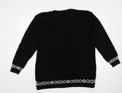 Whisper Women’s Black 2XL Merry Christmas Ya Filthy Animal Jumper